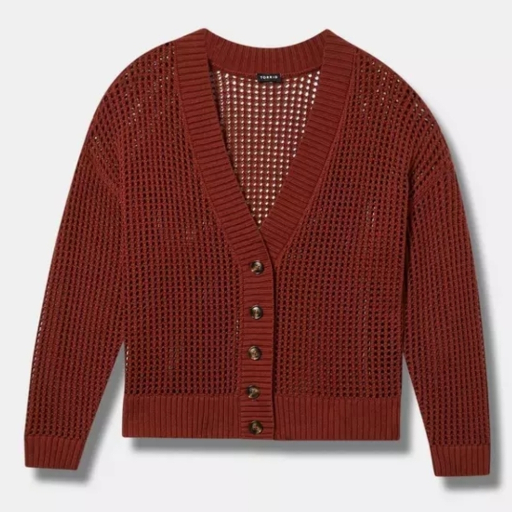 Torrid Open Stitch Cardigan